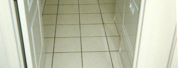 Laundry Room Floor Before