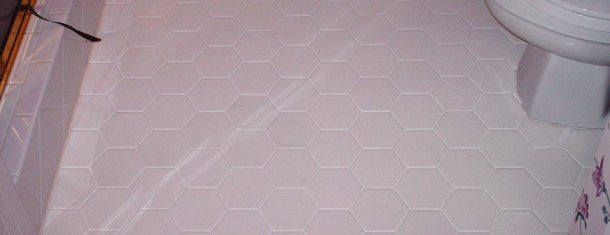 Bathroom Floor in Older Home After